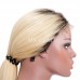 Black Root Ombre #613 Blonde Straight Human Hair 4x4 5x5 Lace Closure Wig