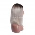 1B/Grey Straight BOB Lace Front Wig Human Hair Bob Wig