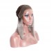 1B/Grey Straight BOB Lace Front Wig Human Hair Bob Wig