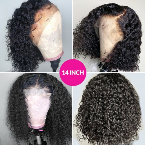 Human Hair Kinky Curly T Part Bob Wig | Human Hair Wig | Lace Front