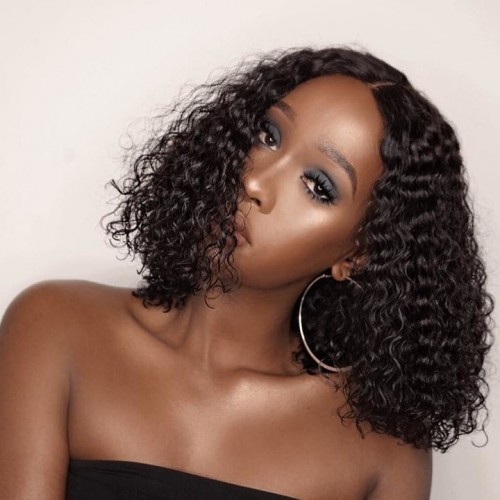Human Hair Deep Wave BOB Lace Front Wig 250% Density | Human Hair Wig | Lace Front
