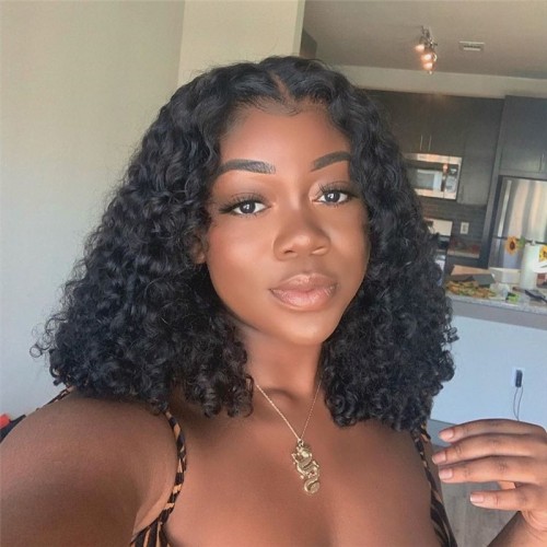 Human Hair Deep Wave 4x4 BOB Lace Closure Wig | Human Hair Wig | Lace Front
