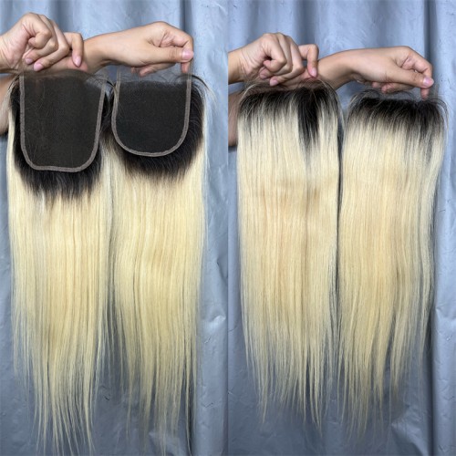 4x4 5x5 1b/613# Virgin Hair Natural Straight Lace Closure | Human Hair Wig | Lace Front