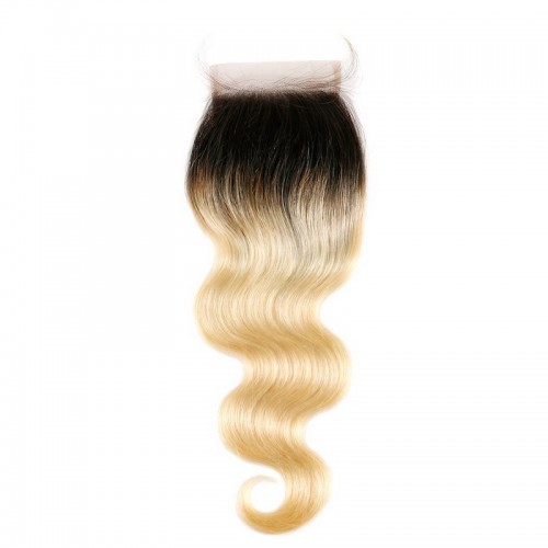 4x4 5x5 1B/613# Virgin Hair Body Wave Lace Closure | Human Hair Wig | Lace Front