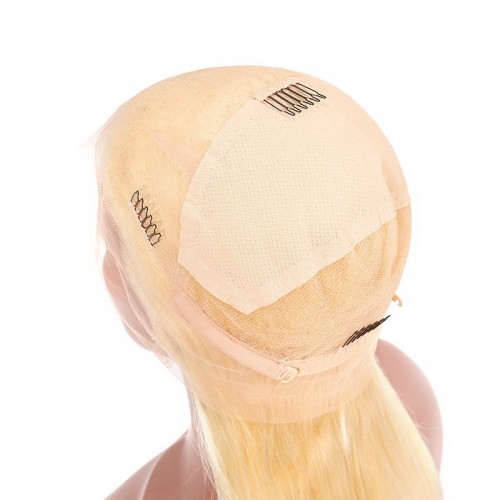 #613 Blonde Human Hair Transparent Lace Silky Straight Full Lace Wig | Human Hair Wig | Lace Front