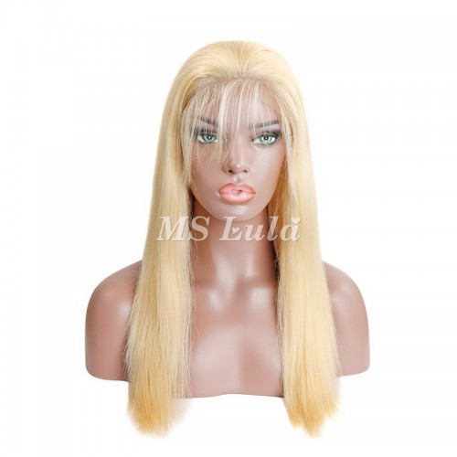 #613 Blonde Human Hair Transparent Lace Silky Straight Full Lace Wig | Human Hair Wig | Lace Front