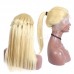 #613 Blonde Human Hair Straight Transparent Lace 13x4 Full Frontal Wig