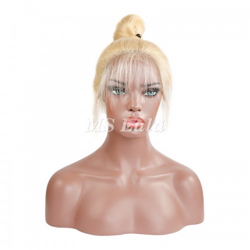 #613 Blonde Human Hair Transparent Lace Silky Straight Full Lace Wig | Human Hair Wig | Lace Front