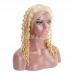 #613 Blonde Human Hair Transparent Lace Deep Wave Full Lace Wig