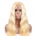 #613 Blonde Human Hair Transparent Lace Body Wave Full Lace Wig