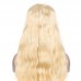 #613 Blonde Human Hair Transparent Lace Body Wave Full Lace Wig