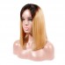 Black Root Ombre #27 Straight BOB Lace Front Wig