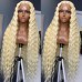 #613 Blonde Deep Wave Human Hair 13x4 Lace Front Wig