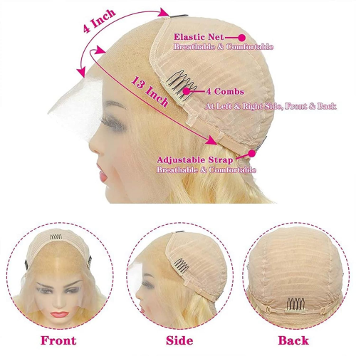#613 Blonde Deep Wave Human Hair 13x4 Lace Front Wig | Human Hair Wig | Lace Front