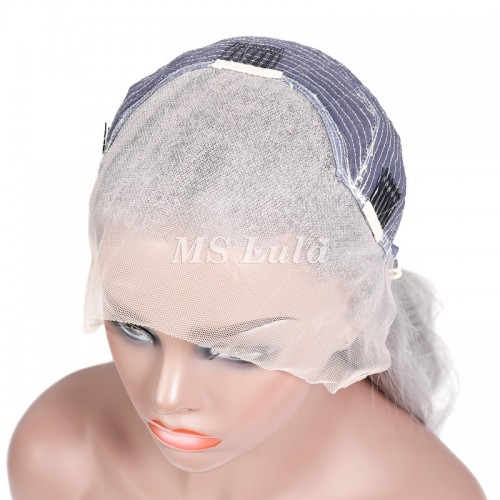 Ms Lula Silver Grey Straight Human Hair 13x4 Lace Front Wig | Human Hair Wig | Lace Front