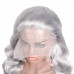 Ms Lula Silver Grey Body Wave Human Hair 13x4 Lace Front Wig