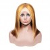 Honey Blonde Highlight #4/27 Straight 13x4 BOB Lace Front Wig (Full Frontal Wig)