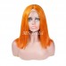 Orange Ginger Color Straight T Part BOB Lace Wig