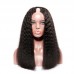 Virgin Human Hair Kinky Straight U Part Wigs