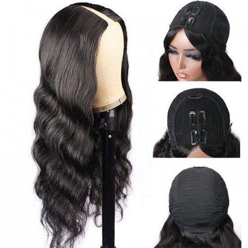 Virgin Human Hair Body Wave V Part Wigs | Human Hair Wig | Lace Front