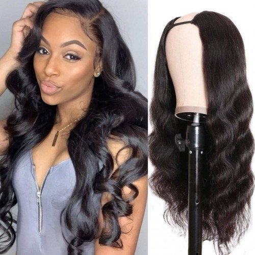 Virgin Human Hair Body Wave U Part Wigs | Human Hair Wig | Lace Front