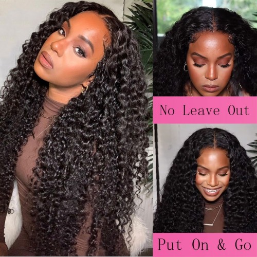 Virgin Human Hair Deep Wave V Part Wigs | Human Hair Wig | Lace Front