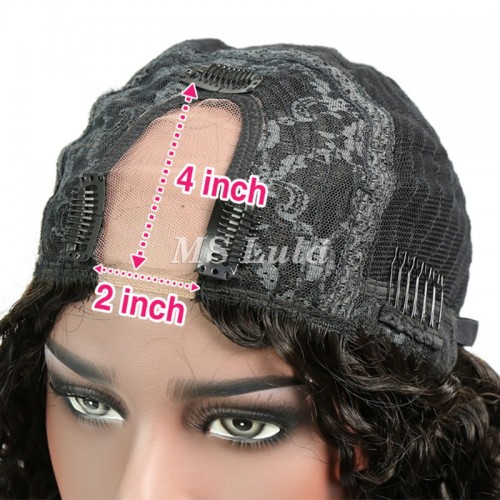 Virgin Human Hair Deep Wave U Part Wigs | Human Hair Wig | Lace Front