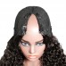 Virgin Human Hair Water Wave V Part Wigs