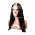 Virgin Human Hair Straight U Part Wigs