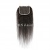 Virgin Kinky Straight Hair Bundles With 5x5 Transparent/HD Lace Closure