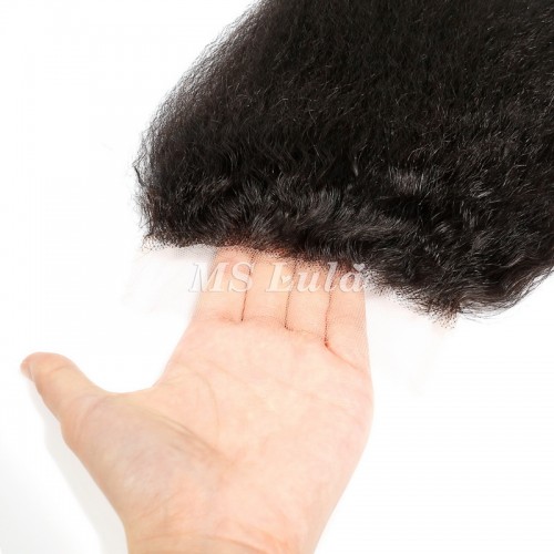 Virgin Kinky Straight Hair Bundles With 5x5 Transparent/HD Lace Closure | Human Hair Wig | Lace Front