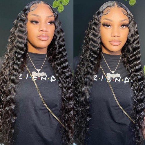 Virgin Loose Deep Wave Hair Bundles With 5x5 Transparent/HD Lace Closure | Human Hair Wig | Lace Front