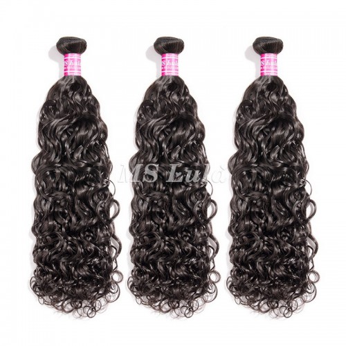 Virgin Water Wave Hair Bundles With 5x5 Transparent/HD Lace Closure | Human Hair Wig | Lace Front
