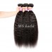 Virgin Kinky Straight Hair Bundles With 5x5 Transparent/HD Lace Closure
