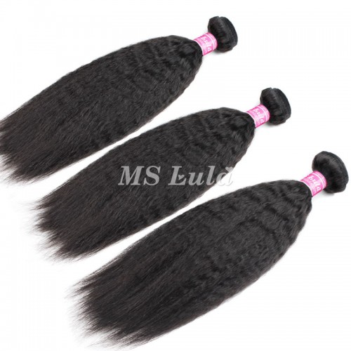 Virgin Kinky Straight Hair Bundles With 5x5 Transparent/HD Lace Closure | Human Hair Wig | Lace Front