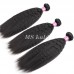 Virgin Kinky Straight Hair Bundles With 5x5 Transparent/HD Lace Closure