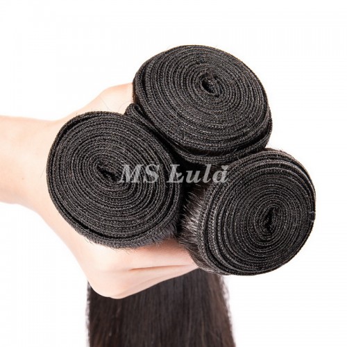 Virgin Straight Hair Bundles With 6x6 Transparent/HD Lace Closure | Human Hair Wig | Lace Front