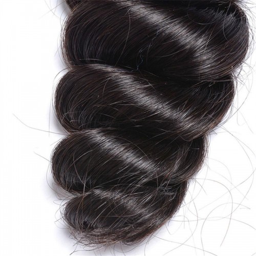 Virgin Loose Wave Hair Bundles With 5X5 Transparent/HD Lace Closure | Human Hair Wig | Lace Front