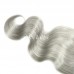 4X4 Grey Silver Virgin Hair Body Wave Lace Closure