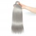 Virgin Hair Natural Straight Grey Hair Bundles