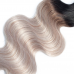 Virgin Hair Body Wave Ombre Dark Roots Grey Hair Bundles