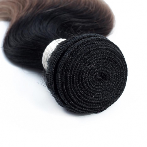 Virgin Hair Body Wave Ombre Dark Roots Grey Hair Bundles | Human Hair Wig | Lace Front