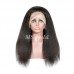 Human Hair Kinky Straight 13x4 Transparent Lace Front Wigs