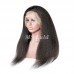 Human Hair Kinky Straight 13x4 Transparent Lace Front Wigs