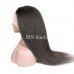 Human Hair Kinky Straight 13x4 Transparent Lace Front Wigs