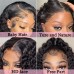 13x6 HD Lace Human Hair Kinky Curly Lace Front Wigs