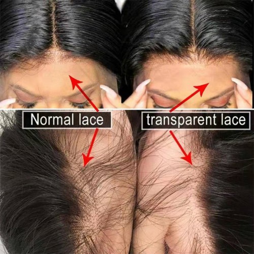 Virgin Human Hair Straight 13x4 13x6 Transparent Lace Front Wigs | Human Hair Wig | Lace Front