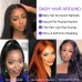 Virgin Human Hair Transparent 13x4 13x6 Straight Lace Front Wigs