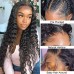 Virgin Human Hair Deep Wave 13x4 13x6 Transparent Lace Front Wigs