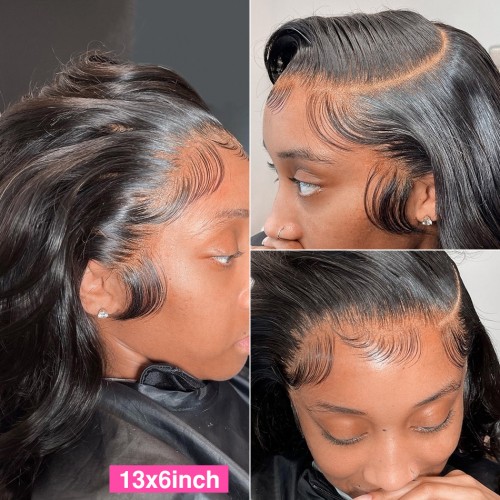 Virgin Human Hair Body Wave 13x4 13x6 Transparent Lace Front Wigs | Human Hair Wig | Lace Front